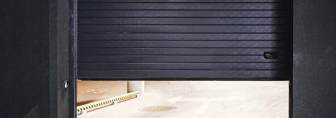 Residential Black Garage Door Installation in Bradenton, FL